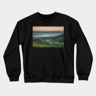 Glyn Tarell from Craig Cerrig-gleisiad, Brecon Beacons National Park, Wales Crewneck Sweatshirt